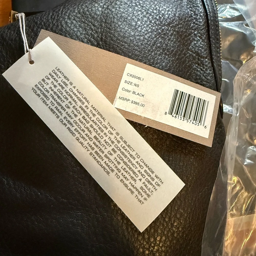 Halston Heritage Black Leather Hobo Bag - Picture 2 of 5